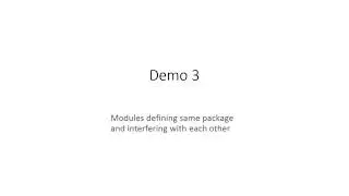 Live coding demos from Java modularity session - May 31, 2018 (link to slides in description)