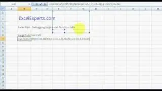 ExcelExperts.com - Excel Tips Debugging large Excel Function calls