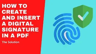 How to create and insert a digital signature in a pdf document using Adobe reader.