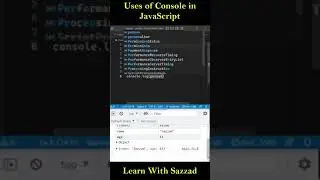 Uses of Console in JavaScript 