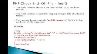 7  PHP Check End Of File   feof