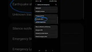 How to enable Earthquake alert in Android phones.