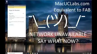 Skype for Business - Network Unavailable