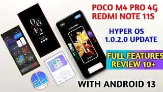 poco M4 pro 4g/redmi note 11s Hyper os 1.0.2.0 Full features review 10+ new features with