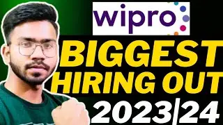 Wipro Elite Biggest Mass Hiring 🔥 | Batch 2023/2024 | Apply Now