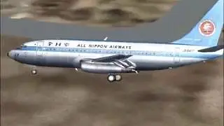 FS9 I RKSI Landing, 737-200 ANA (old light blue livery)