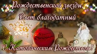 С Католическим Рождеством поздравляю Merry Christmas 25 декабря! Пусть Вас Господь всегда хранит!