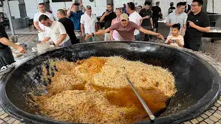 World's Greatest Pilaf - Pilaf Center In Tashkent #cooking #streetfood #pilaf