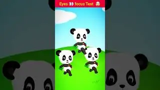 98% fail Eyes 👀 focus test original Panda 🐼   eyes Test 08 #shorts #puzzle #panda