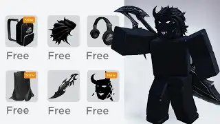 20 COOL BLACK FREE ITEMS IN ROBLOX 2024 😎🥳