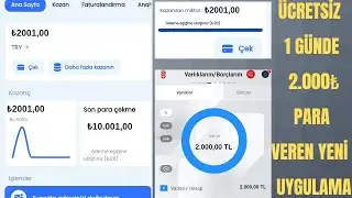 1 GÜNDE 2.000₺ GERÇEK PARA KAZANDIRAN MOBİL UYGULAMA | internetten para kazanma -  para kazanma