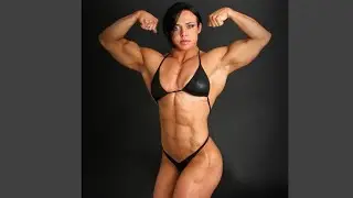 FBB TALL WOMAN FLEXING HUGE BICEPS- Female Muscle growth