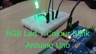 RGB Led 7 colour blink Arduino project