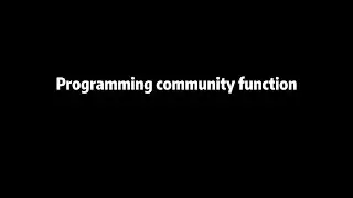 Programming community function