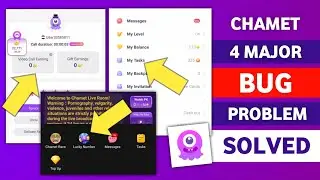 Chamet lucky wheel, lucky box game & My Task option not showing problem Solved | Chamet bug problem