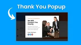 How To Make Thank You Popup With Elementor Popup Builder In Simple Way || DCreato Academy