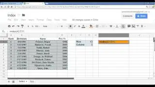 Intro to Index Function