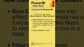 Context in Power BI  | PowerBI Desktop | 