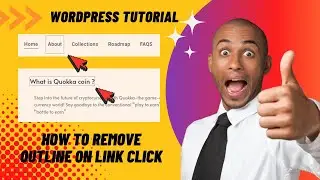 Remove Outline Border on Link Click WordPress Website | Custom CSS