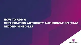 How to add a Certification Authority Authorization (CAA) record in NSD 4.1.7