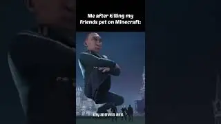 Me after killing my friends pet in Minecraft 😂