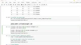 Linear Regression using a Python Notebook