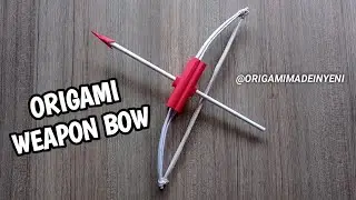 How to make a paper Bow, Arrow | Easy Paper Ninja Weapon Bow | Origami Paper Bow