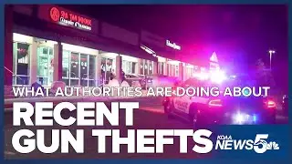 What are authorities doing about recent gun thefts in Colorado Springs?