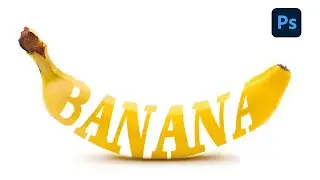 How to Create Banana Text Effect in Photoshop Tutorial 2023 | Awais Sabri |