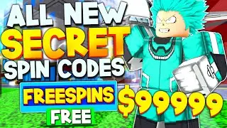 ALL 3 NEW *FREE SECRET SPINS* CODES in MY HERO MANIA CODES! (My Hero Mania Codes) ROBLOX