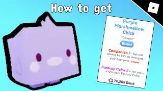 How to get Purple Marshmallow chick in Pet simulator X - Roblox