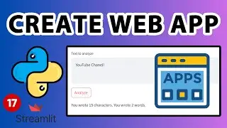 Text Area Widget - Web App with Python Streamlit Lesson 17