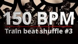 150 BPM - Train beat shuffle #3 - 4/4 Drum Beat - Drum Track