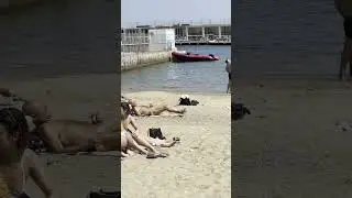 🇪🇸 Hot day at Barcelona beach Spain