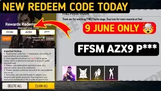 Free Fire New Redeem Code Today 9| Lol Emote Redeem Code | 9 June Redeem Code | ff redeem code today