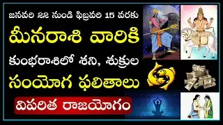 మీనరాశి వారికి శని,శక్రుల సంయోగ ఫలితాలు | Meena Rasi Feb 2023 | shani shukra conjuction | Makara Tv