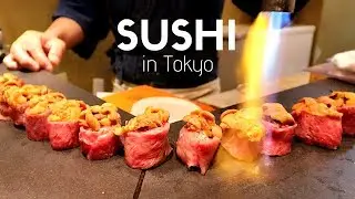 $125 Exclusive Japanese Uni Sushi Restaurant in Tokyo Ginza