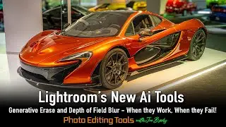 Editing a McClaren P1 using new Ai Tools in Lightroom - Where do they work, Where do they fail!