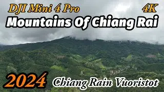 DJI Mini 4 Pro 4K Chiang Rain Vuoristot Thaimaa - Mountains Of Chiang Rai Thailand 2024