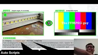 FFmpeg Tutorial - How to create a Replay video effect   Slow down and blinking R text