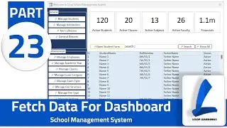 School Management System | Part-23 | Fetch Data For Dashboard