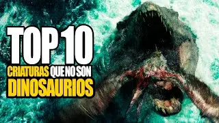 Top 10 Criaturas que NO son DINOSAURIOS | Franquicia Jurassic Park