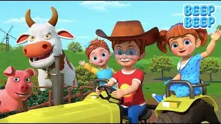 Old MacDonald Had A Farm | Animal Sounds Song For Kids | Beep Beep Nursery Rhymes