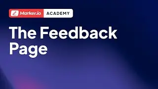 Marker.io 101 | 10 | The Feedback page