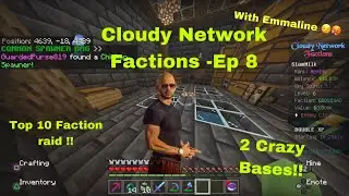 MINECRAFT Cloudy Network Factions - Guess Who’s Back 😈 Double Raid !!