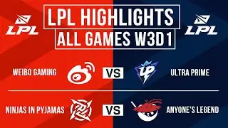 LPL Highlights ALL GAMES Week 3 Day 1 | LPL Summer Split 2024