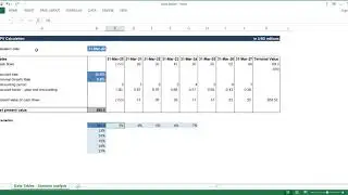 How to create Data Table in Excel