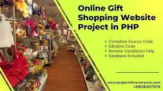 Online Gifts Gallery Shopping Project in PHP  |  Gift Gallery Project in PHP | major project |