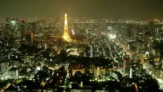 Токио Япония Time Lapse.  Tokyo Japan