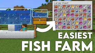 Minecraft EASIEST Fish Farm 1.19 | AFK & Insane loot!